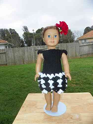 18 Inch Doll Crochet Dress Pattern Worsted Weight Fits American Girl Doll Journey Girl My Life Our Generation: Crochet Pattern (18 Inch Doll Whimsical Clothing Collection 1)