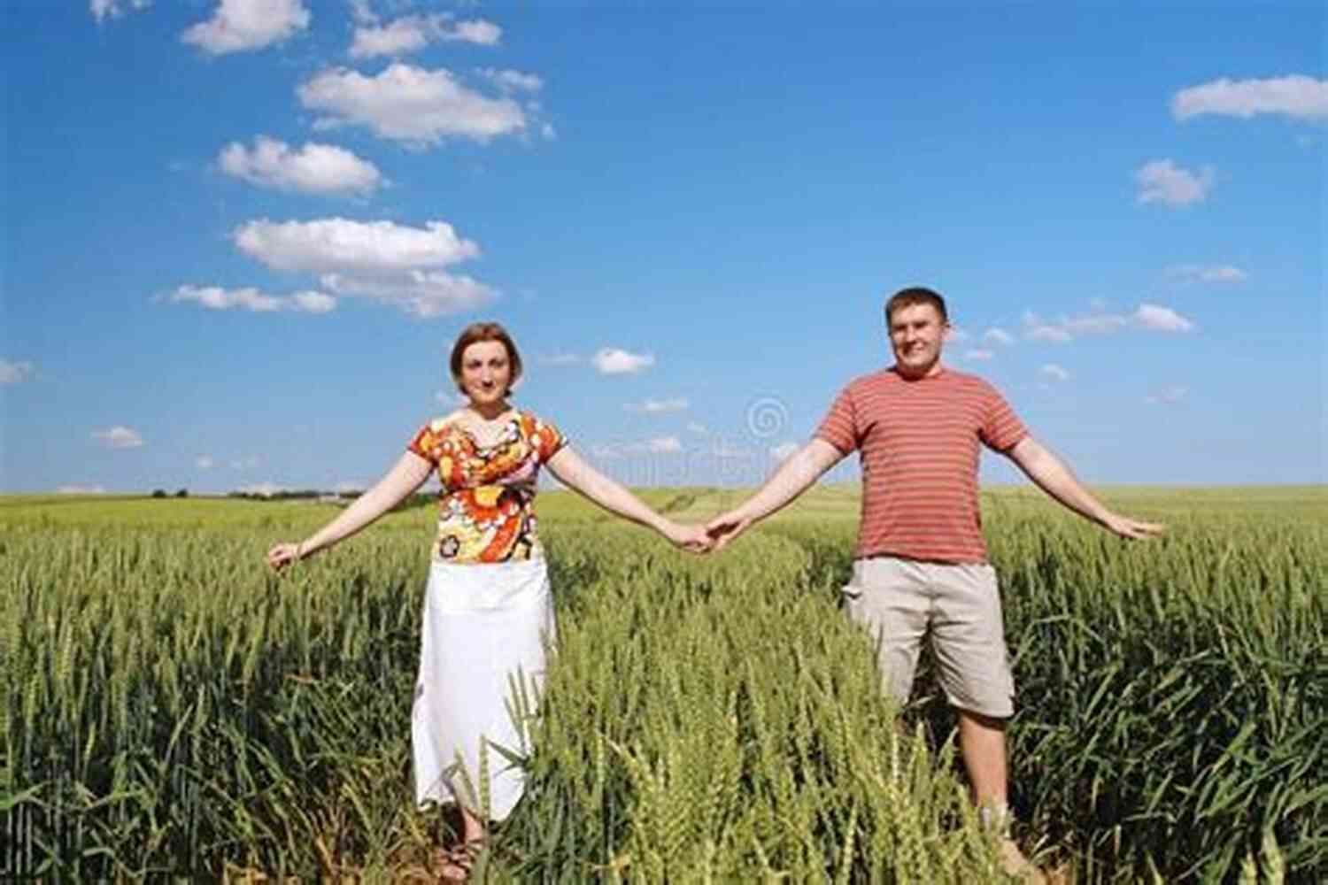 Amish Couple Holding Hands In A Cornfield A Second Chance: An Amish Romance
