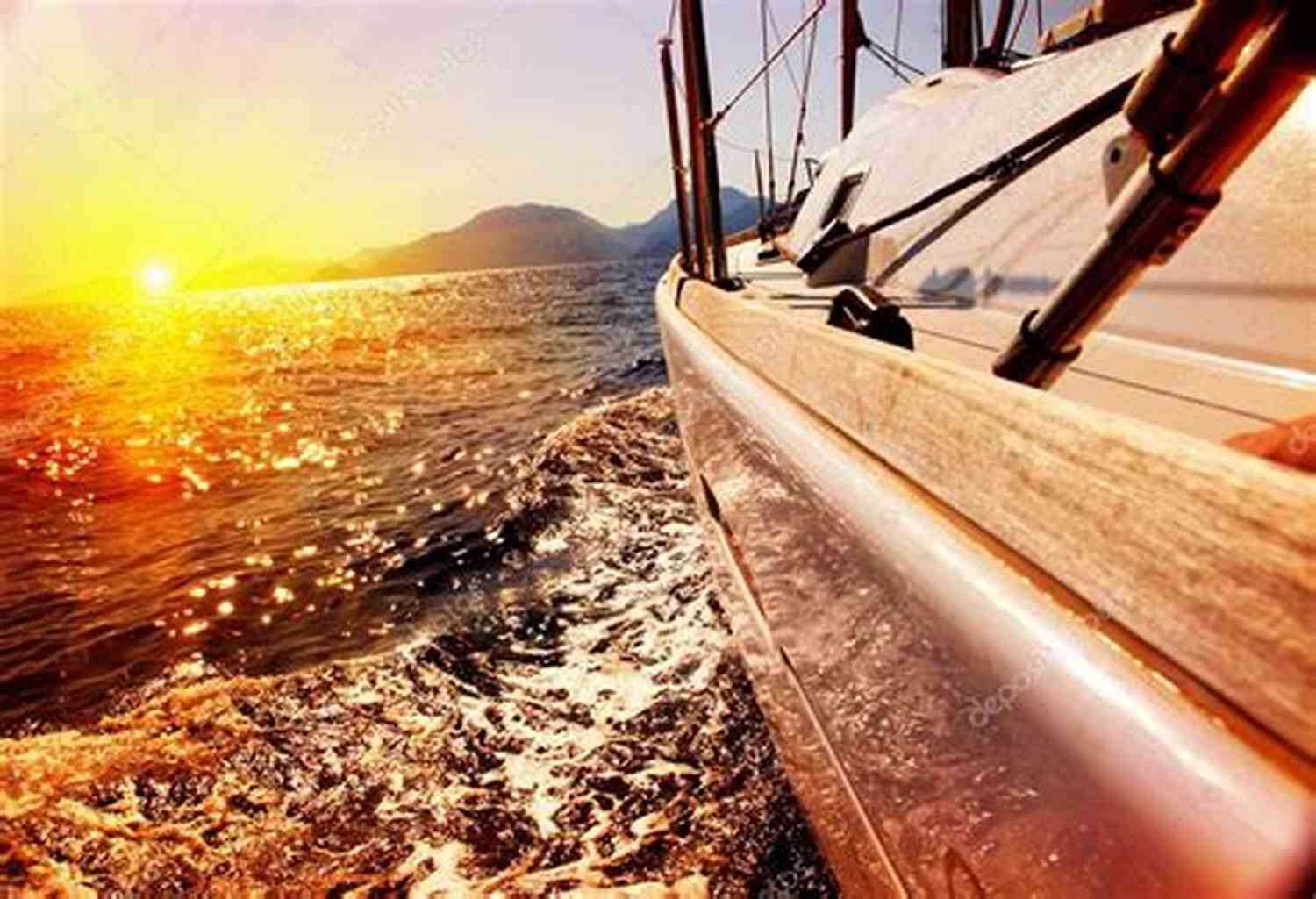 Boat Jane Brown Sailing Against The Sunset In All Its Splendor Boat Jane K Brown