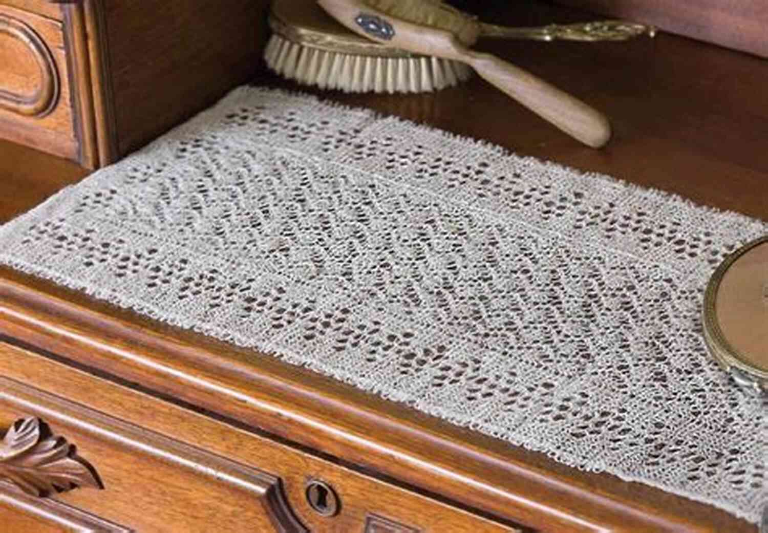 Captivating Knitted Table Runner Showcasing Vibrant Multicolored Patterns Knitted Table Runners Patterns Karen Matteck