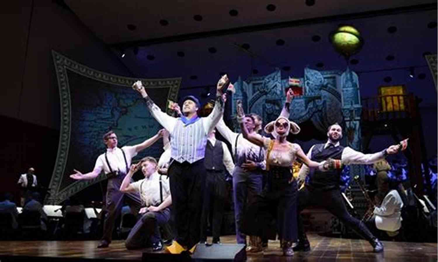 Captivating Performance On A Theater Stage White Biting Dog And Other Plays