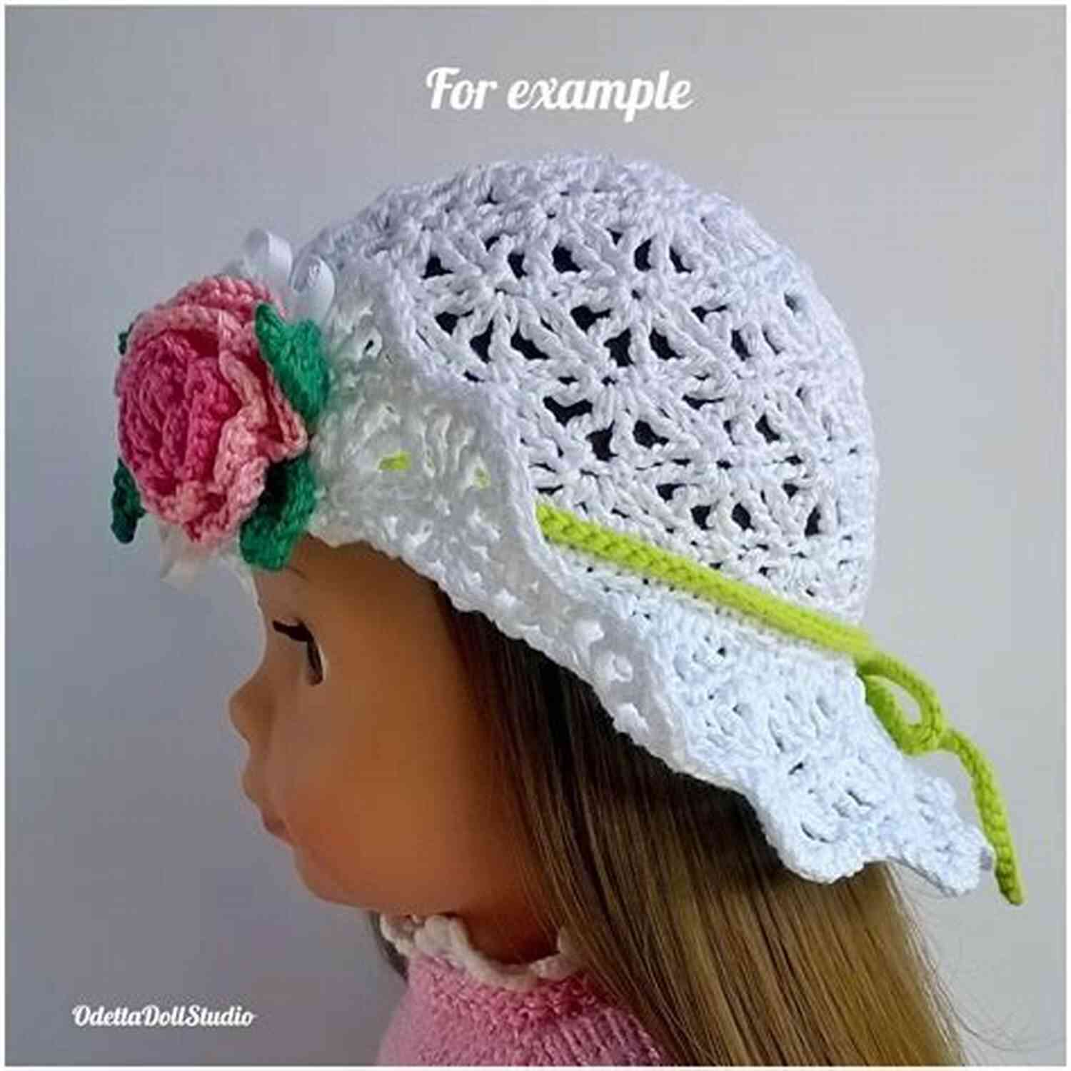 Crochet Pattern For A Whimsical Hat For An 18 Inch Doll 18 Inch Doll Crochet Dress Pattern Worsted Weight Fits American Girl Doll Journey Girl My Life Our Generation: Crochet Pattern (18 Inch Doll Whimsical Clothing Collection 1)