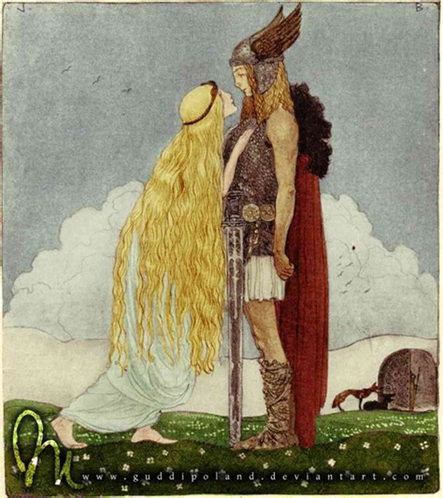 Illustration Of Frey With Her Mentor Frey (The Frey Saga 1)