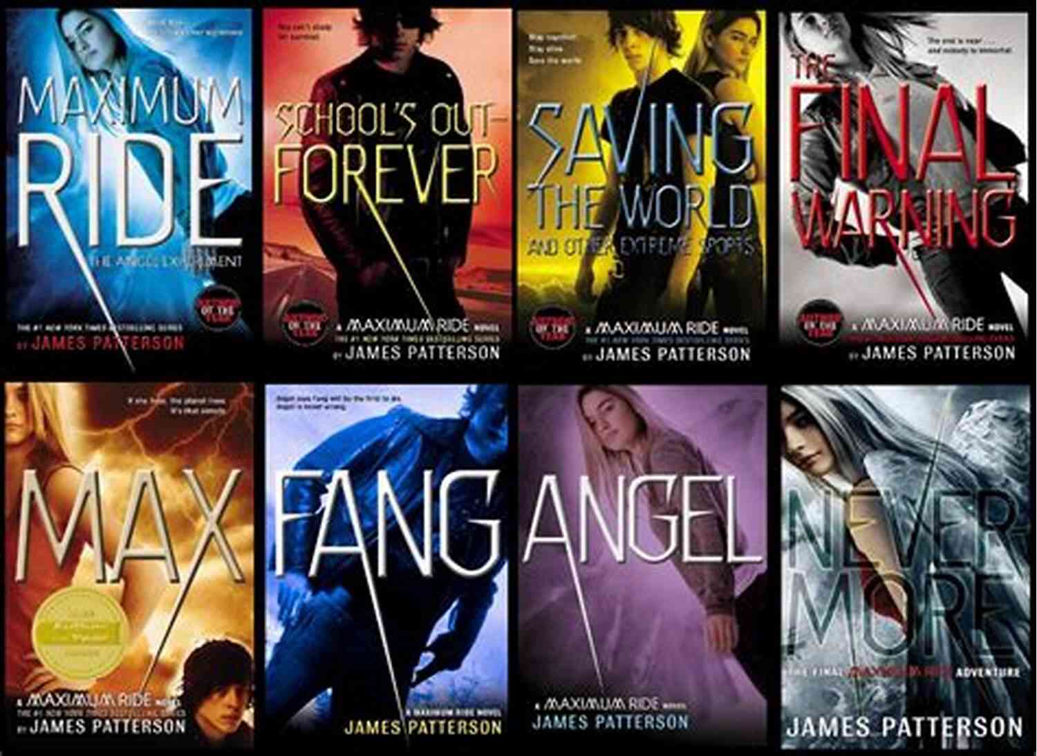 Image Of Maximum Ride Series By James Patterson JAMES PATTERSON: READING ORDER: A READ TO LIVE LIVE TO READ CHECKLIST ALEX CROSS PRIVATE MAXIMUM RIDE MICHAEL BENNETT NYPD BLUE MIDDLE I FUNNY WITCHES WIZARDS HOUSE OF ROBOTS
