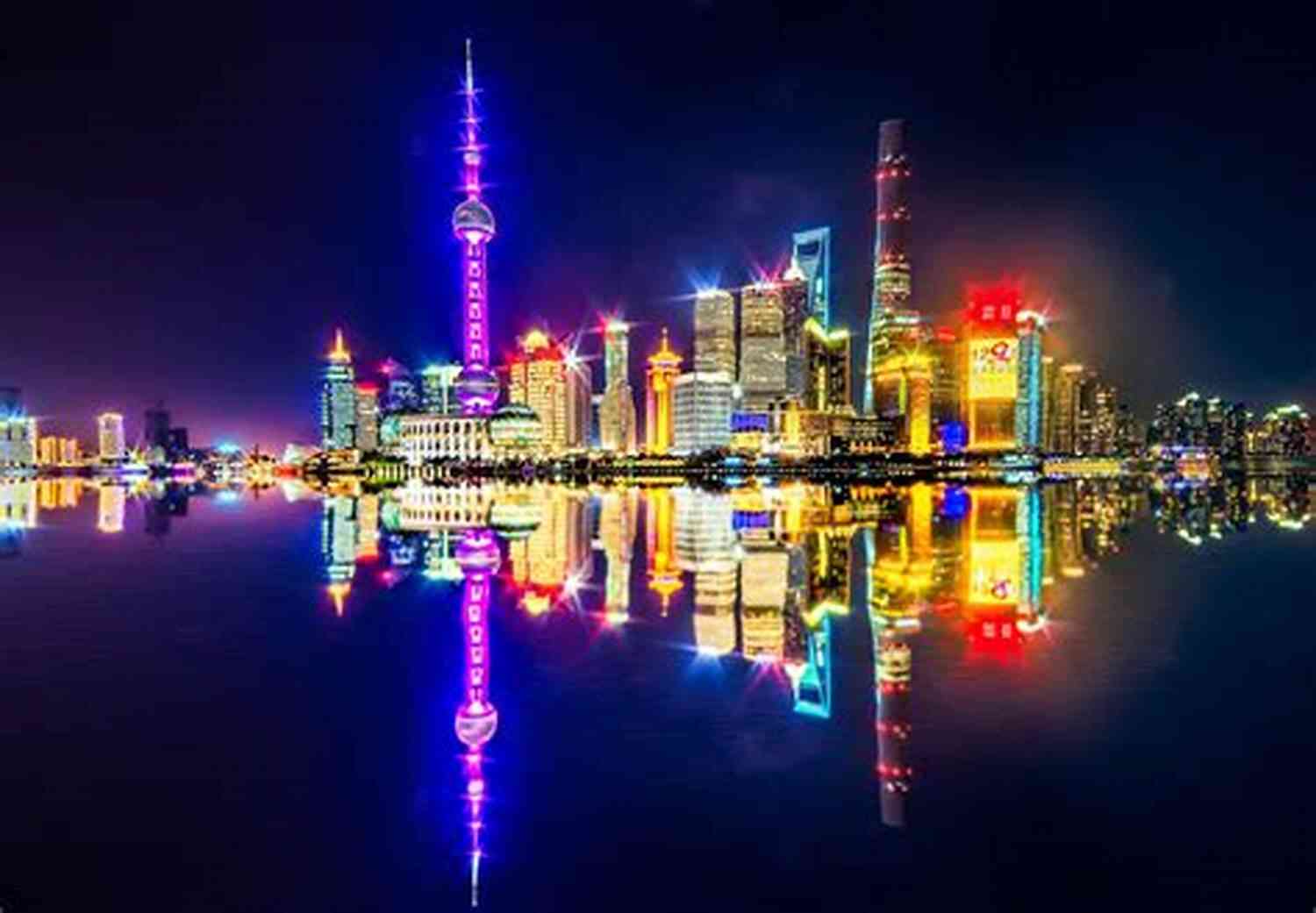 Shanghai Skyline The Glittering Lights Of Shanghai At Night, A Symbol Of The City's Allure And Mystique The Last Rose Of Shanghai: A Novel