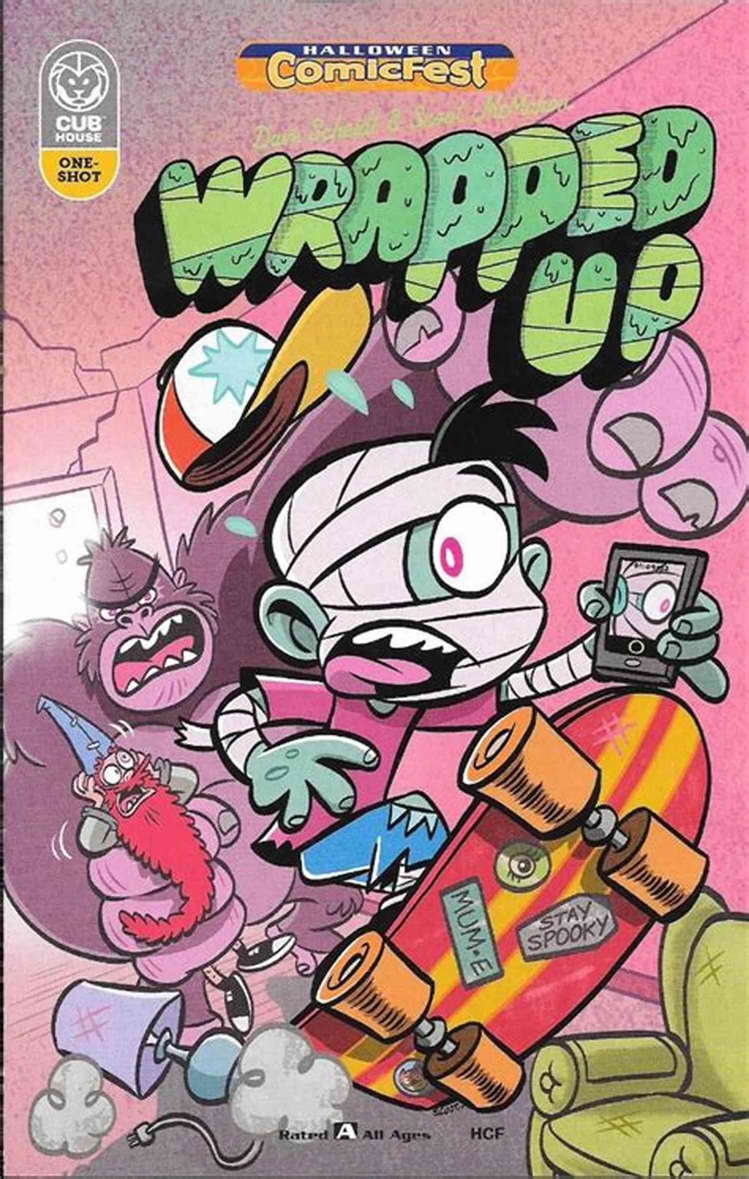 Wrapped Up Halloween Comicfest Poster Wrapped Up Halloween Comicfest Henry Walter Bates